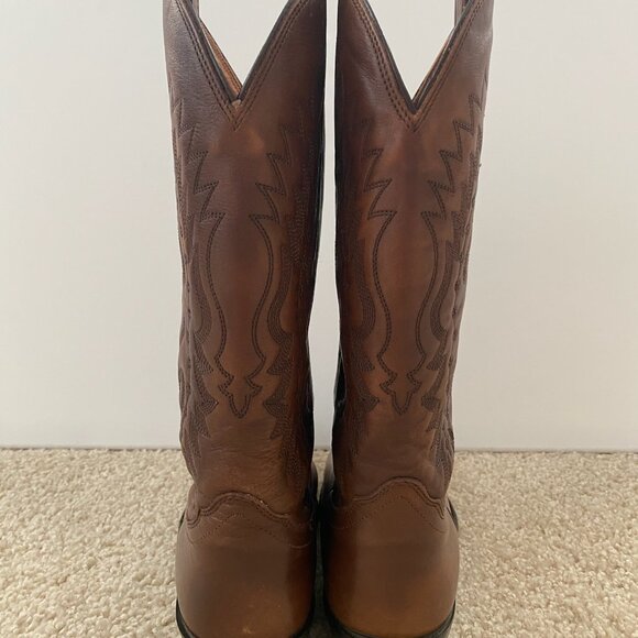 Men\'s NOCONA Brown Leather 8 EE Western Cowboy Dress Boot Point Toe main image 6